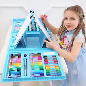 MEGA SET DE ARTE 208 PIEZAS PARA NIÑAS Y NIÑOS